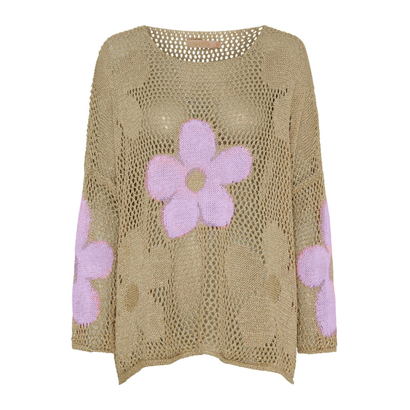 Lynja - Sommer Pullover Mit Hohlsaum