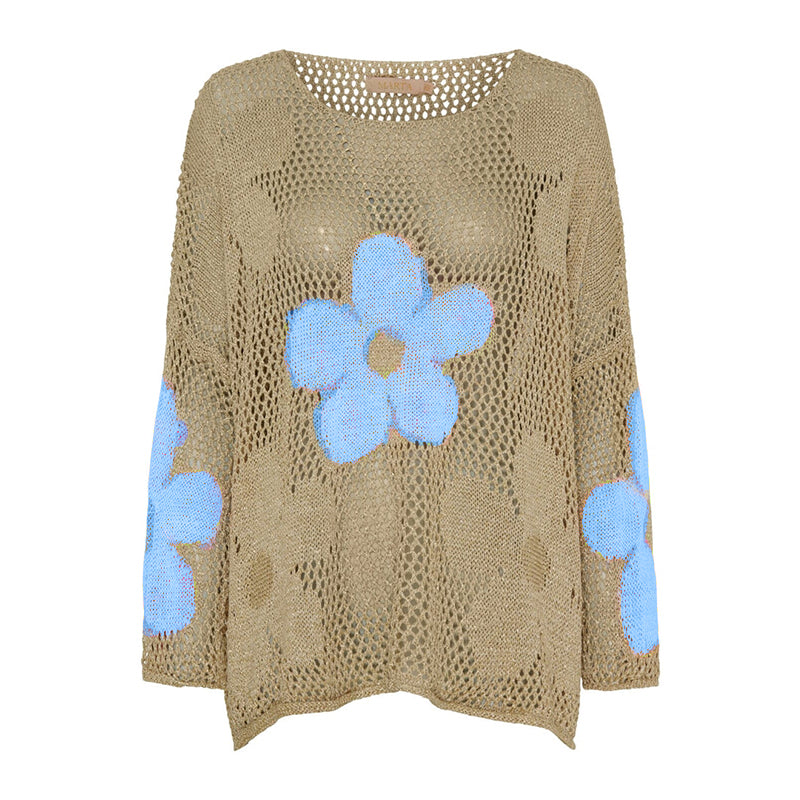 Lynja - Sommer Pullover Mit Hohlsaum