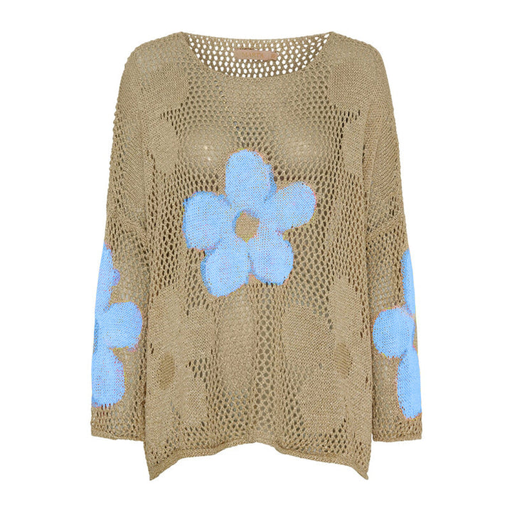 Lynja - Sommer Pullover Mit Hohlsaum