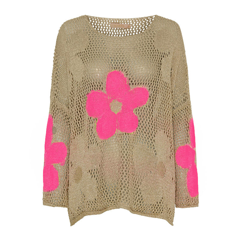 Lynja - Sommer Pullover Mit Hohlsaum