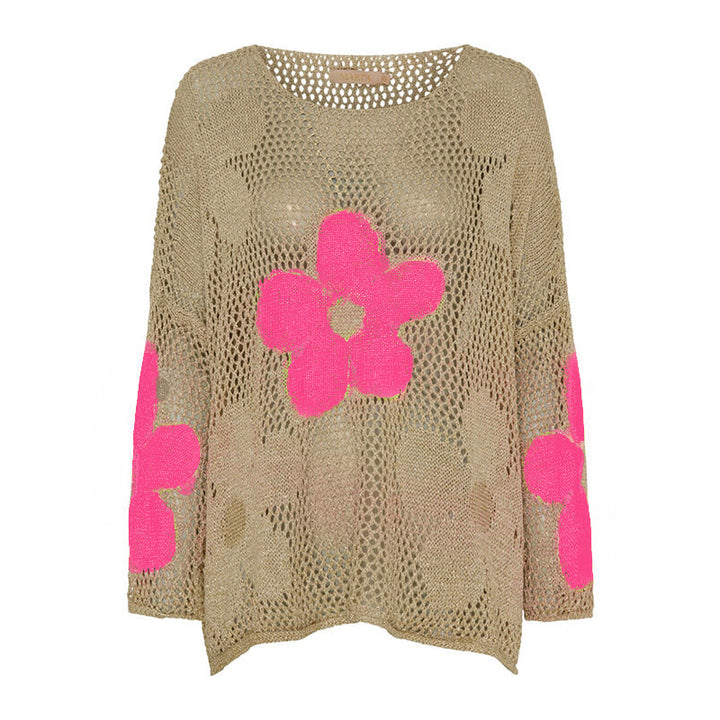 Lynja - Sommer Pullover Mit Hohlsaum