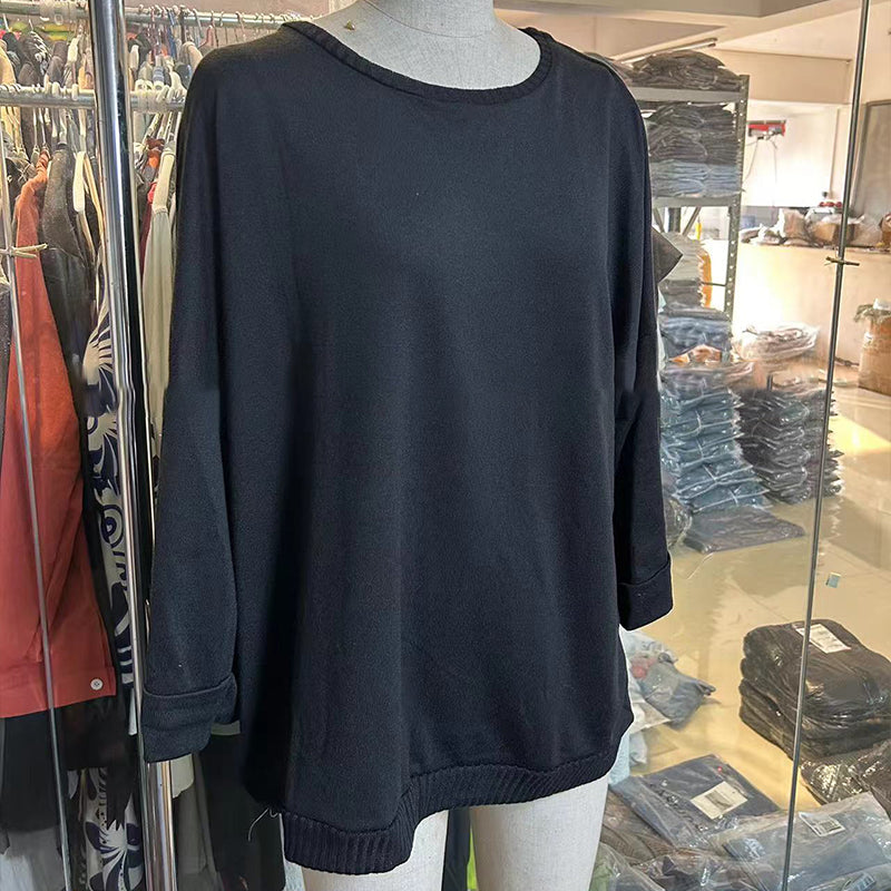 Zelinda – Lässige Bluse Mit Rundhalsausschnitt Und Langen Ärmeln