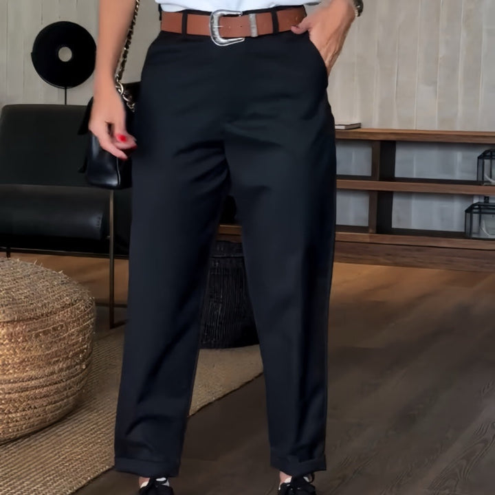 Asuman – Lässige Gerade Hose Mit Hoher Taille