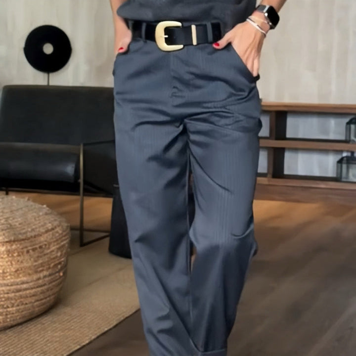 Asuman – Lässige Gerade Hose Mit Hoher Taille