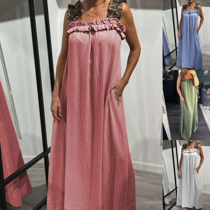 Fiola – Lässiges ärmelloses Maxikleid mit Taschen