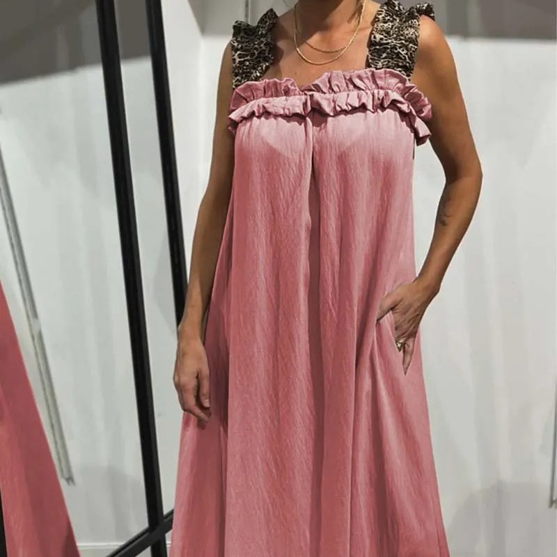 Fiola – Lässiges ärmelloses Maxikleid mit Taschen