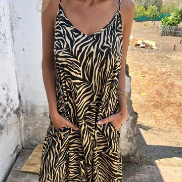 Timera - Gestreiftes Und Bedrucktes Maxi Kleid