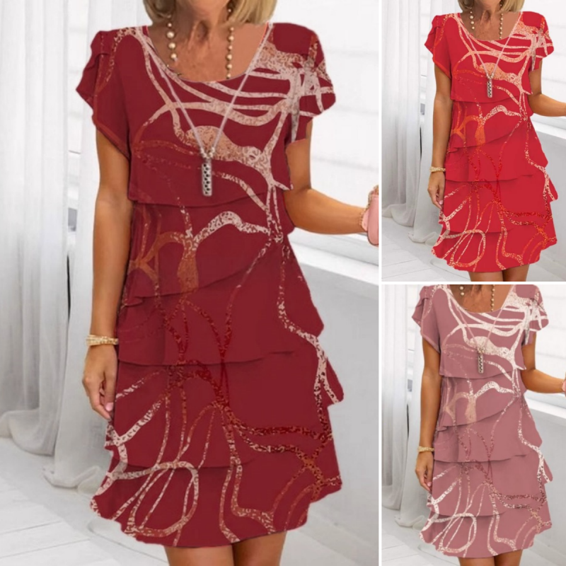 Gilava - Elegantes Rüschen Kleid