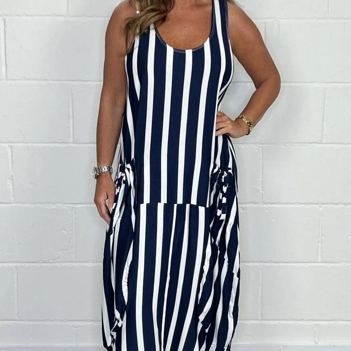 Loosey – Übergroßes Gestreiftes Kleid