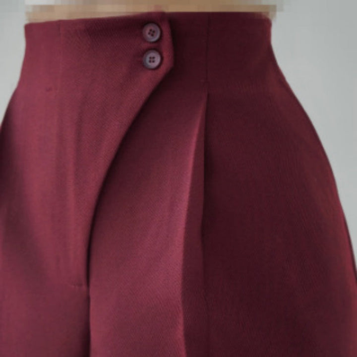 Mariani – Modische Hose Mit Weitem Bein