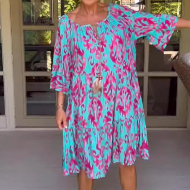 Toula - Elegantes Midikleid In Lockerer Passform