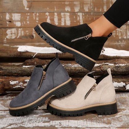 Birgitta - Stiefeletten Mit Seitlichem Reißverschluss