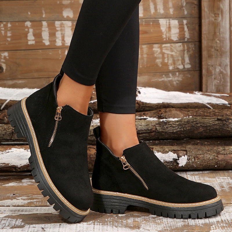 Birgitta - Stiefeletten Mit Seitlichem Reißverschluss