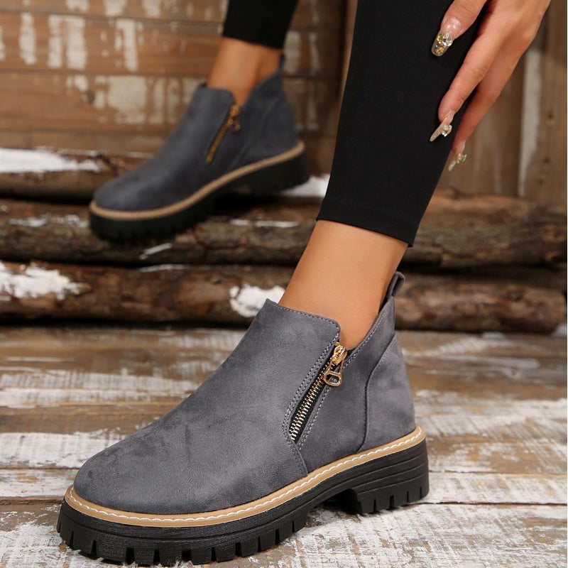 Birgitta - Stiefeletten Mit Seitlichem Reißverschluss