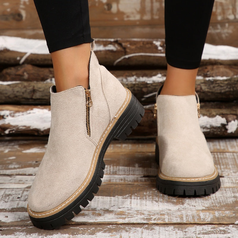 Birgitta - Stiefeletten Mit Seitlichem Reißverschluss