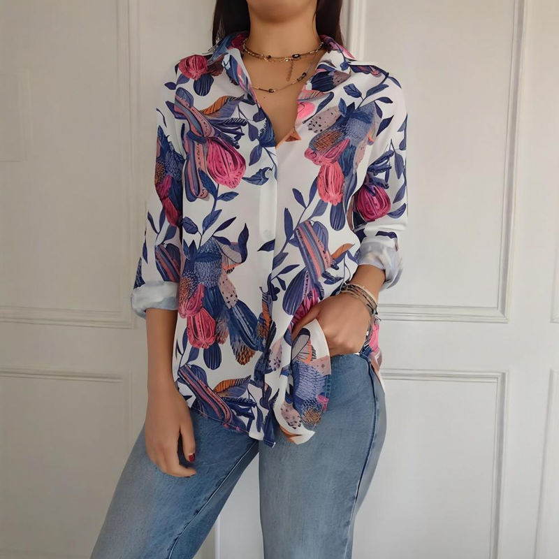 Garner – Stilvolles Pflanzen Hemd Mit Blumen Drucken