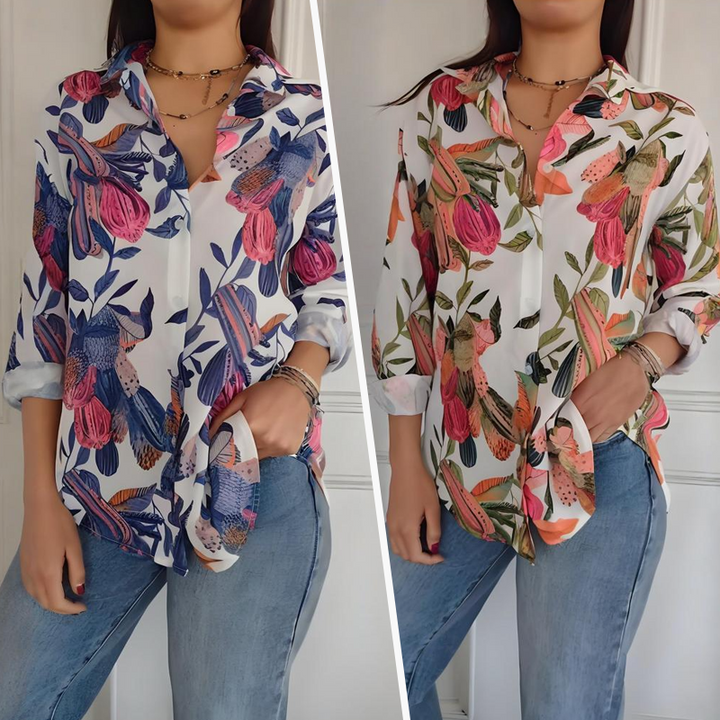 Garner – Stilvolles Pflanzen Hemd Mit Blumen Drucken