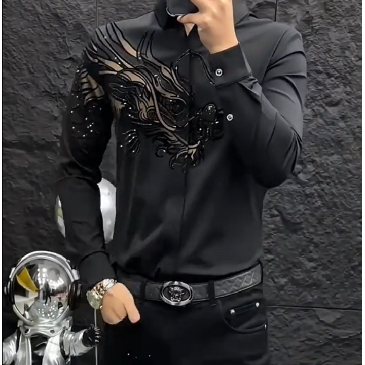 Zeljko – Elegantes  Schmal Geschnittenes Hemd mit Print