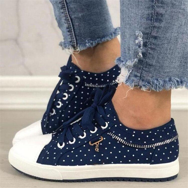 Swinda – Bequeme Rutschfeste Turnschuhe Mit Polka Dot Muster