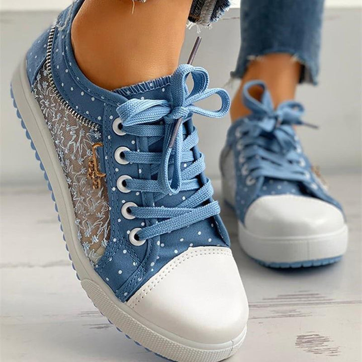 Swinda – Bequeme Rutschfeste Turnschuhe Mit Polka Dot Muster