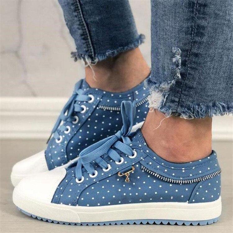 Swinda – Bequeme Rutschfeste Turnschuhe Mit Polka Dot Muster