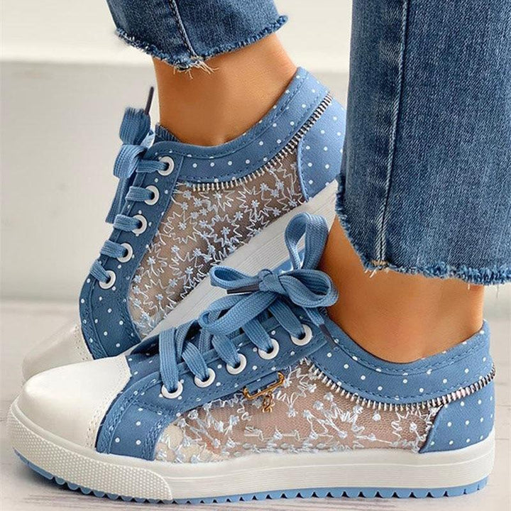 Swinda – Bequeme Rutschfeste Turnschuhe Mit Polka Dot Muster