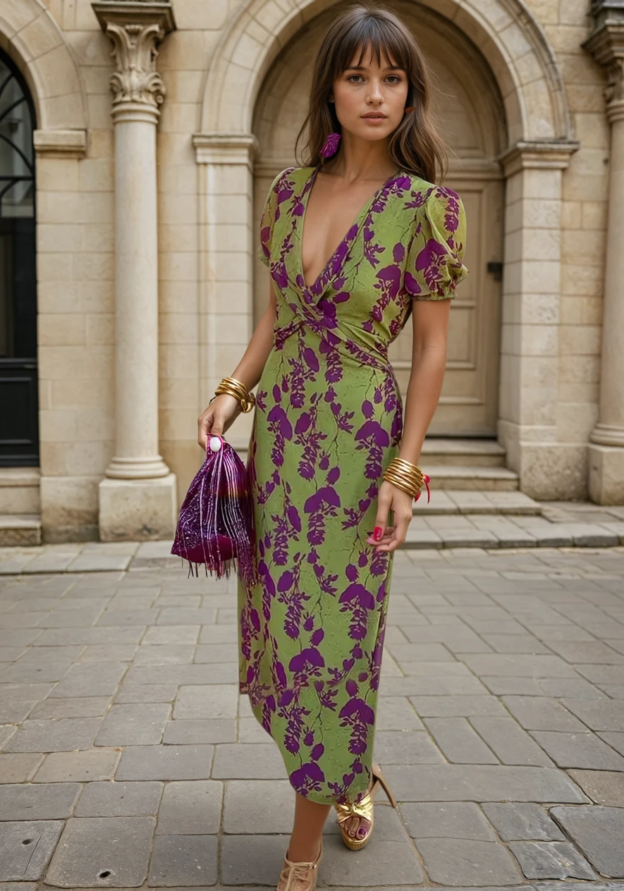 Molly - Elegantes Geblümtes Kleid