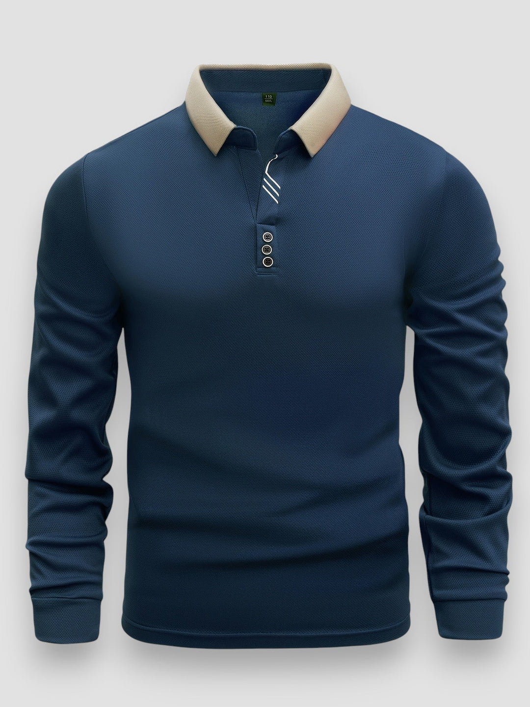 Callum – Luxuriöses Langarm-Poloshirt | 1+1 gratis