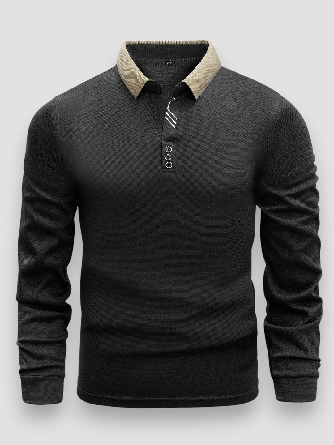 Callum – Luxuriöses Langarm-Poloshirt | 1+1 gratis