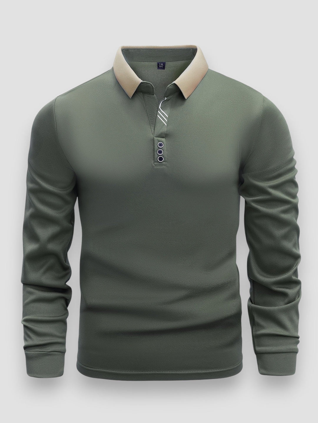 Callum – Luxuriöses Langarm-Poloshirt | 1+1 gratis