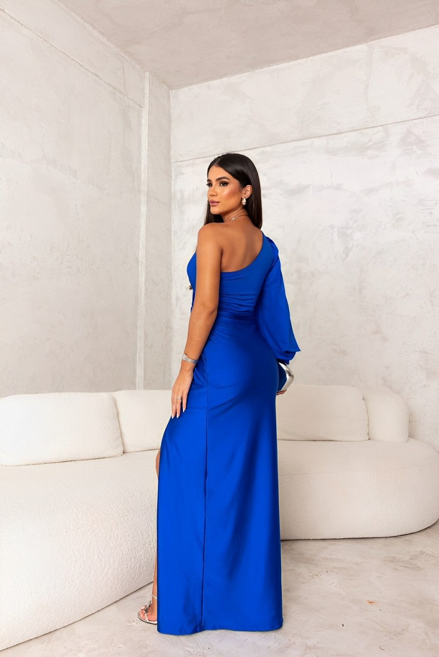 Naida - Armelloses, Hochgeschlitztes Langes Kleid