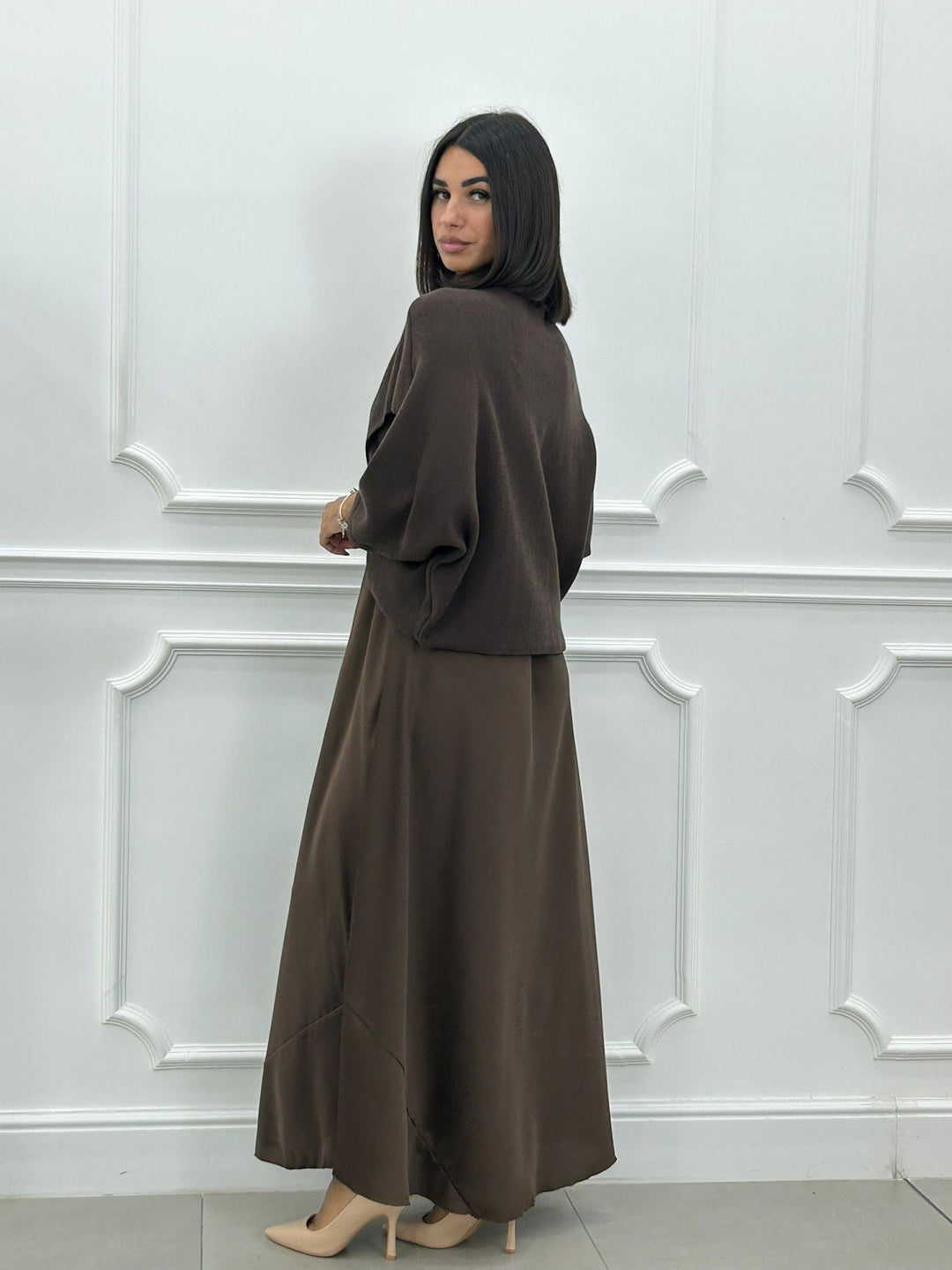 Lorelei – Elegantes Langes Kleid Und Asymmetrisches Oberteil